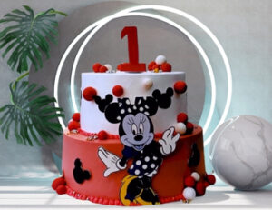 Minnie Mouse Themed Cake